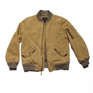 Boys Crewcuts JCREW Army Green Bomber Jacket - Size 10